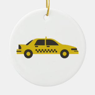 Adorno De Cerámica Taxi