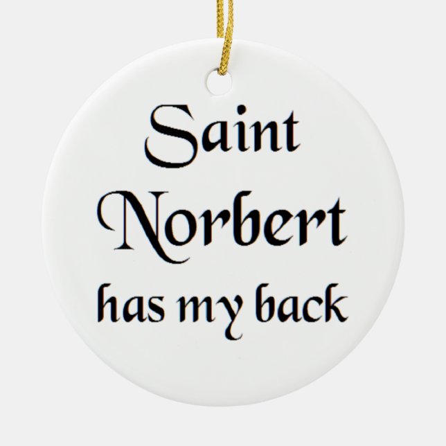 Adorno De Cerámica taza de café de san norberto (Frente)