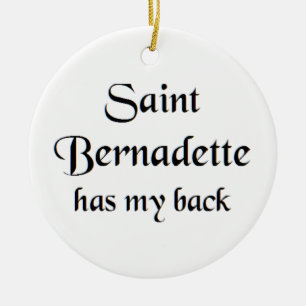 Adorno De Cerámica taza de café santa bernadette