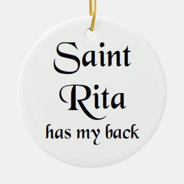 Adorno De Cerámica taza de café santa rita (Frente)
