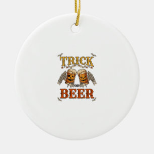 Adorno De Cerámica Taza de Halloween de cerveza o truco Calabaza Mano