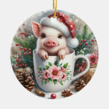 Taza de Navidad Cerdo