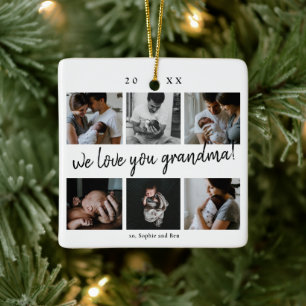 Adorno De Cerámica Te Amamos Abuela Moderna 6 Fotos Abuela