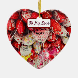 Adorno De Cerámica Te Amo A La Luna Y A La Vuelta