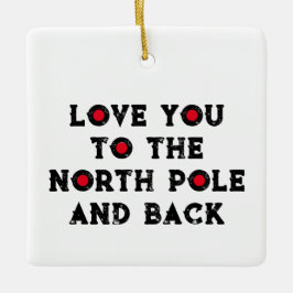 Adorno De Cerámica Te amo al Polo Norte