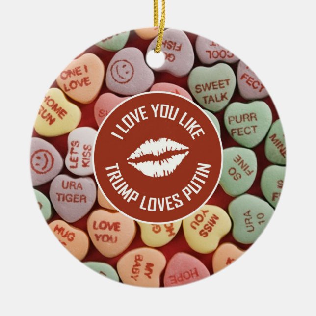 ADORNO DE CERÁMICA TE AMO COMO... (Frente)