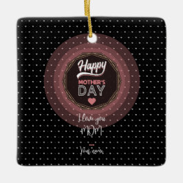 Adorno De Cerámica Te amo mamá