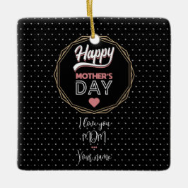 Adorno De Cerámica Te amo mamá