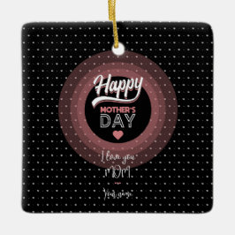 Adorno De Cerámica Te amo mamá