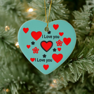 Adorno De Cerámica Te amo...más de lo que se puede decir con cualquie