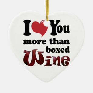 Adorno De Cerámica Te Amo Más Que El Vino Envasado