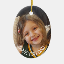 Adorno De Cerámica Te amo papá, Navidades dan regalos a papás Navidad