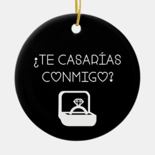 Adorno De Cerámica ¿Te Casarás Conmigo? Propuesta ¿Te Casarias Conmig