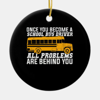 Adorno De Cerámica Te Conviertes En Un Conductor De Autobús Escolar
