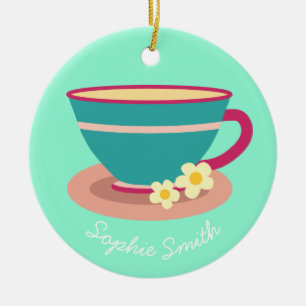 Adorno De Cerámica Té de Chamomile para los amantes del té