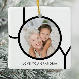 Adorno De Cerámica Te Quiero Abuela Foto Navidad