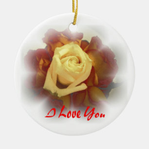 Adorno De Cerámica Te quiero Rosas