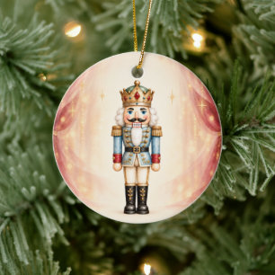 Adorno De Cerámica Teatro de Cascanueces Personalizado Navidad