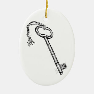 Adorno De Cerámica Tecla antigua