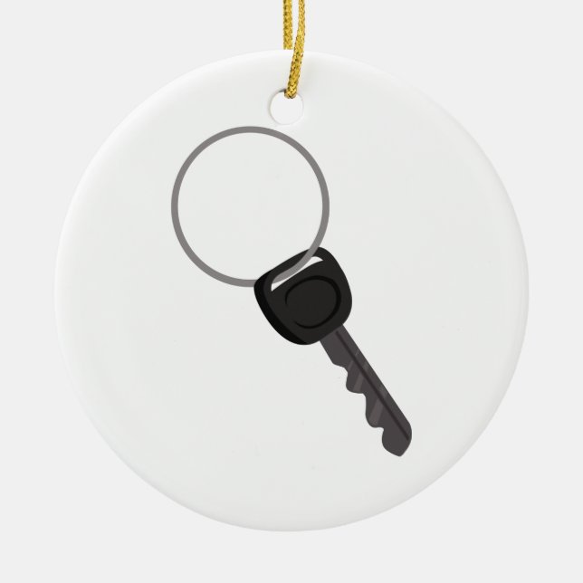 Adorno De Cerámica Tecla en un anillo (Frente)