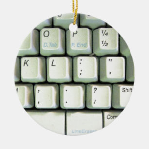Adorno De Cerámica Teclado de máquina de escribir