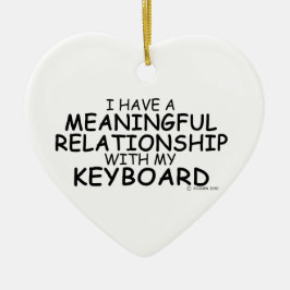 Adorno De Cerámica Teclado de relación significativo