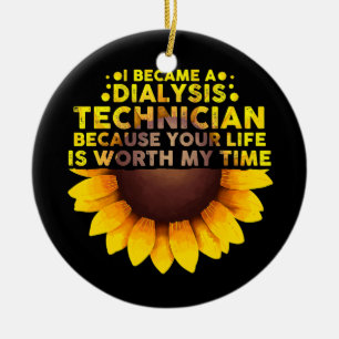 Adorno De Cerámica Técnico De Diálisis Cuta Para Hombres Mujeres