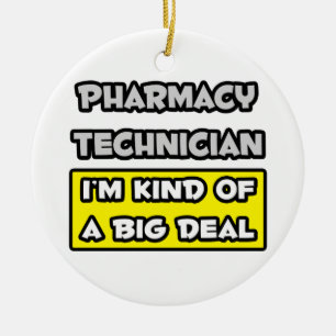 Adorno De Cerámica Técnico de farmacia .. Soy una especie de gran cos