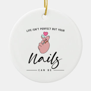 Adorno De Cerámica Técnico de uñas Vintage para mujeres de belleza