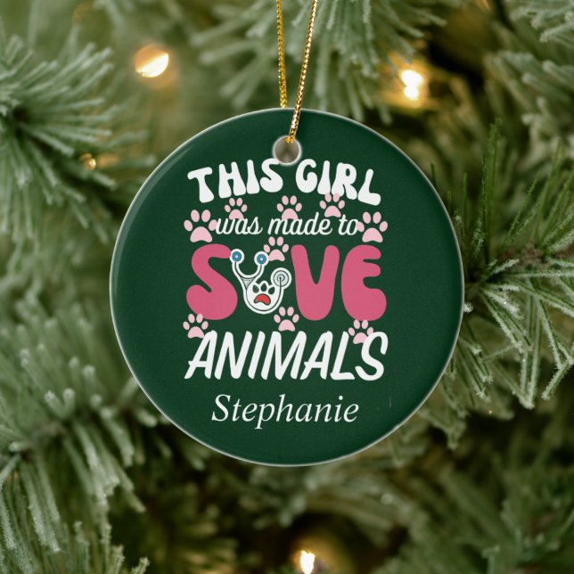 Adorno De Cerámica Técnico veterinario (Árbol)