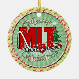 ADORNO DE CERÁMICA TECNOLOGÍA DE LABORATORIO MÉDICO DE NAVIDADES MLT