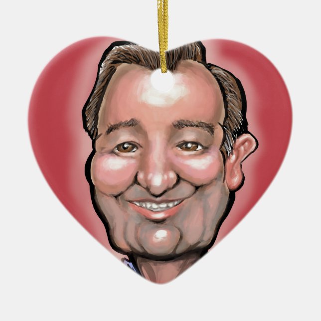 Adorno De Cerámica Ted Cruz (Frente)