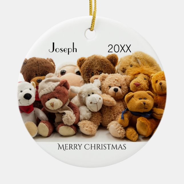 Adorno De Cerámica Teddy BearsOrnament de HAMbyWG (Frente)