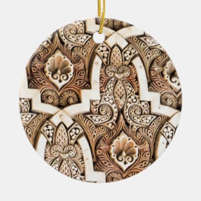 Adorno De Cerámica Teja #7 de la pared de Alhambra (Frente)