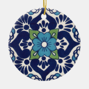 Adorno De Cerámica Teja de Talavera del mexicano
