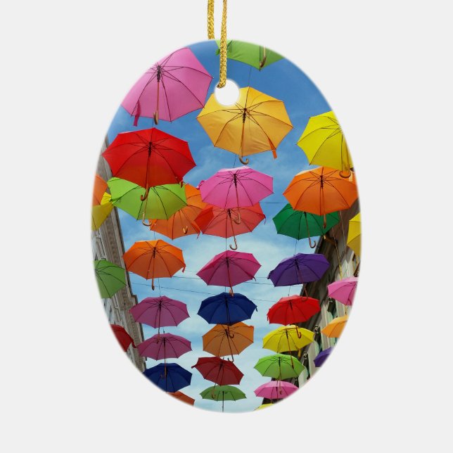 Adorno De Cerámica Tejado de paraguas (Atrás)