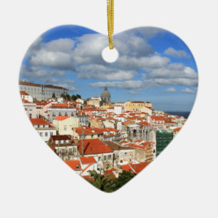 Adorno De Cerámica Tejados de Alfama Lisboa