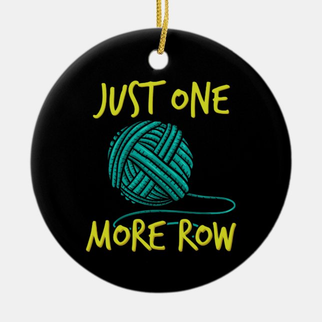 Adorno De Cerámica Tejido de crocheting (Frente)