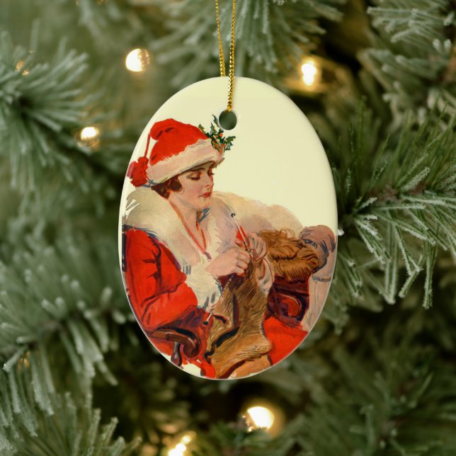 Adorno De Cerámica Tejido para Navidades (Árbol)