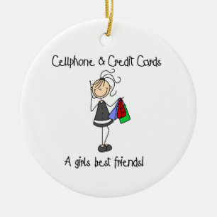 Adorno De Cerámica Teléfono móvil y tarjetas de crédito