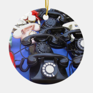 Adorno De Cerámica Teléfono rotatorio