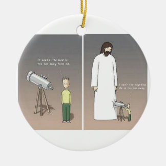 Adorno De Cerámica Telescopio de Jesús