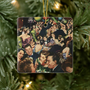 Adorno De Cerámica Tema de fiesta elegante de Hollywood antiguo con g