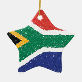 Adorno De Cerámica Tema de la bandera de Suráfrica