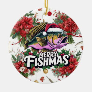 Adorno De Cerámica Tema de los Navidades pesqueros