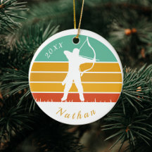 Tema de tiro con arco retro nombre de arqueros de 