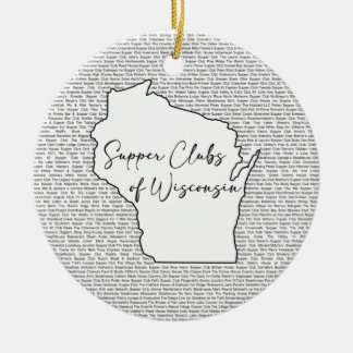 Adorno De Cerámica Tema de Wisconsin Supper Club