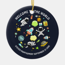 Adorno De Cerámica Tema del espacio ultraterrestre en Guay - Astronau