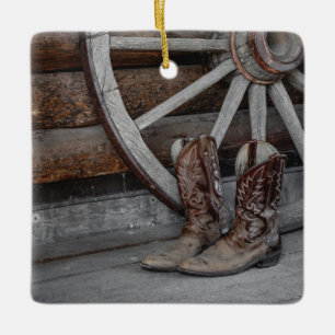 Adorno De Cerámica Tema occidental