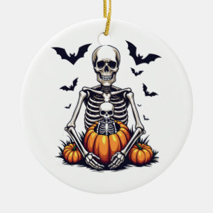 Adorno De Cerámica Tembloroso embarazo precoz en Halloween